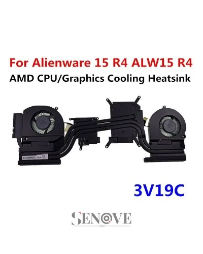 Fan heatsink set 03V19C AT26S004ZC0 for Dell Alienware 15 R4 (DDR51 AMD) €69.90