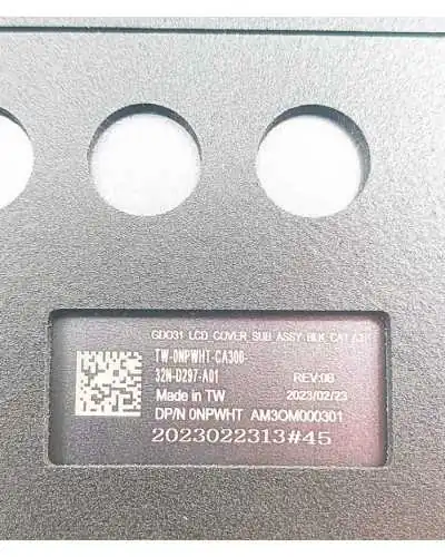 Rückseitiges Bildschirmgehäuse 0NPWHT AM3OM000301 für Dell XPS 13 Plus 9320 (2022) €164.50
