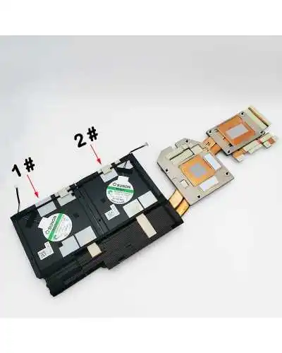 Fan heatsink set PQMLK 0KKYDY 0HN24M 06VJDM for Dell Precision 7770 7780 €54.50