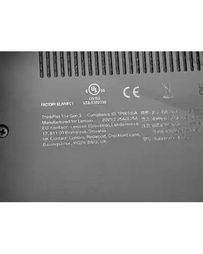 Bottom base cover 5CB0Z69542 for Lenovo ThinkPad T14 Gen 3 €27.50