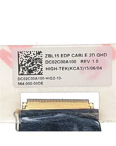LVDS Flex Video Cable DC02C00A100 for HP ZBOOK 15 G2 | Genuine Replacement