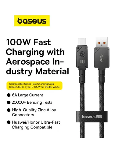 Baseus USB zu Typ-C 100W Schnellladekabel - Senove.com