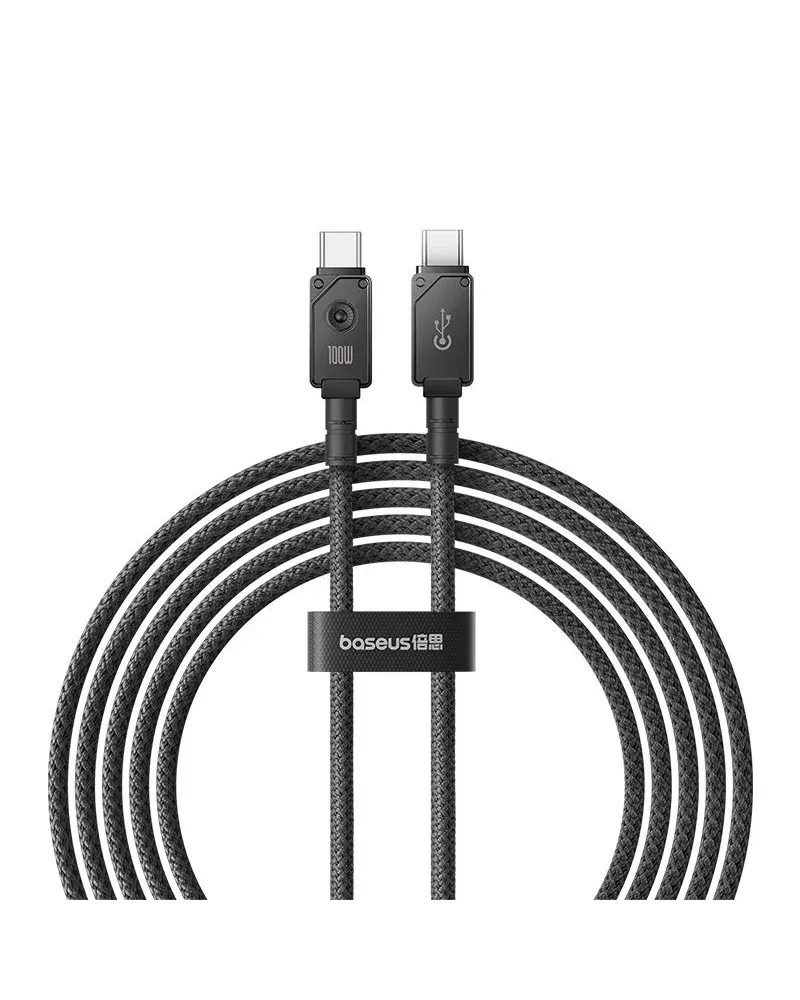 Câble de Charge Rapide Baseus Type-C vers Type-C 100W - Résistant & Haute Vitesse - Senove.com
