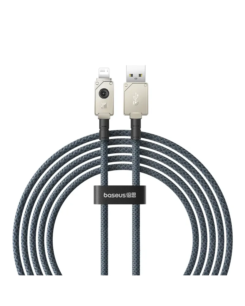 Cable USB a iPhone Baseus Premium Serie Indestructible - Carga Rápida y Transferencia de Datos