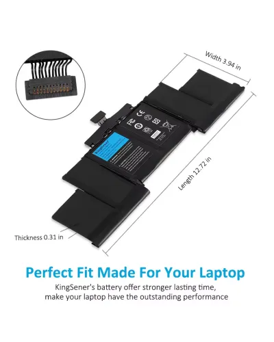 Batterie KingSener A1618 pour Apple MacBook Pro 15" Retina A1398 Année 2015 020-00079 MJLQ2LL/A MJLT2LL/A €48.50