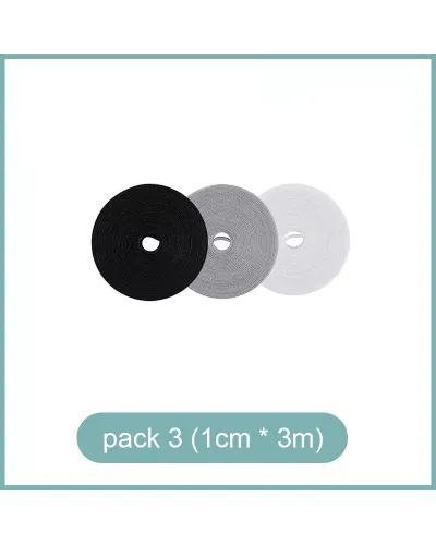 Set aus 3 Klettbändern zur Kabelorganisation €2.50