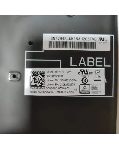 Teclado Versión SP 0XPYPV PK132VX3B21 para Dell Precision 3500 3501 3540 3541 Latitude 5500 5501 5510 5511
