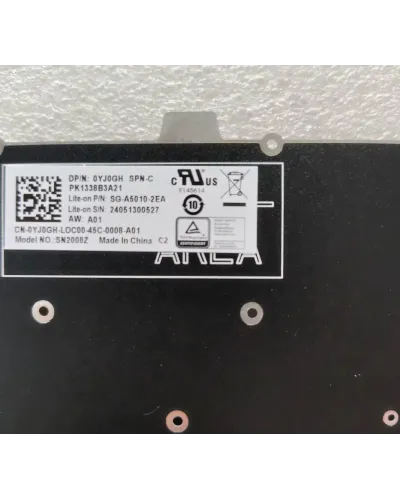 Tastiera Versione SP 0YJ0GH PK1338B3A21 SG-A5010-2EA per Dell Latitude 3120