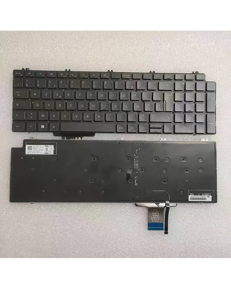 FR version keyboard 0P2RFG PK132V43B17 SG-B2910-2FA for Dell Precision 7760 7750