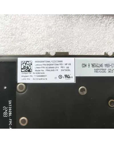 FR version keyboard SN20W73344 PK132RC1A19 SG-95480-2FA for Lenovo Flex 5G 14