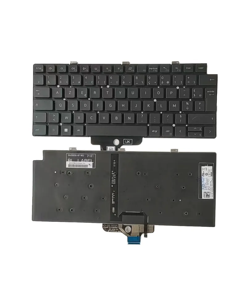 Clavier Version FR 0KX4RD PK133IV3B17 SN2005BZ SG-B2750-2FA pour Dell Latitude 5320 7320 7330