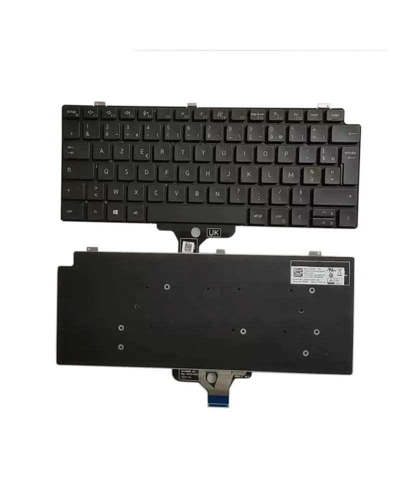 Clavier Version FR 01KVR1 PK132UW3A17 SN4290 SG-A2500-2FA pour Dell Latitude 7310 Clavier Version FR 01KVR1 PK132UW3A17 SN4290 SG-A2500-2FA pour Dell Latitude 7310