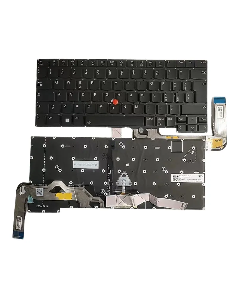 Clavier version italienne SN21D68500 pour Lenovo Thinkpad T14s Gen 3