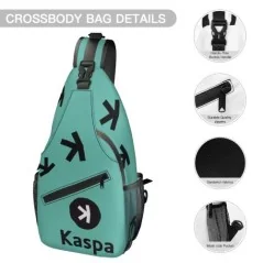 Sac Bandoulière Vert Kaspa – Sac Poitrine Unisexe