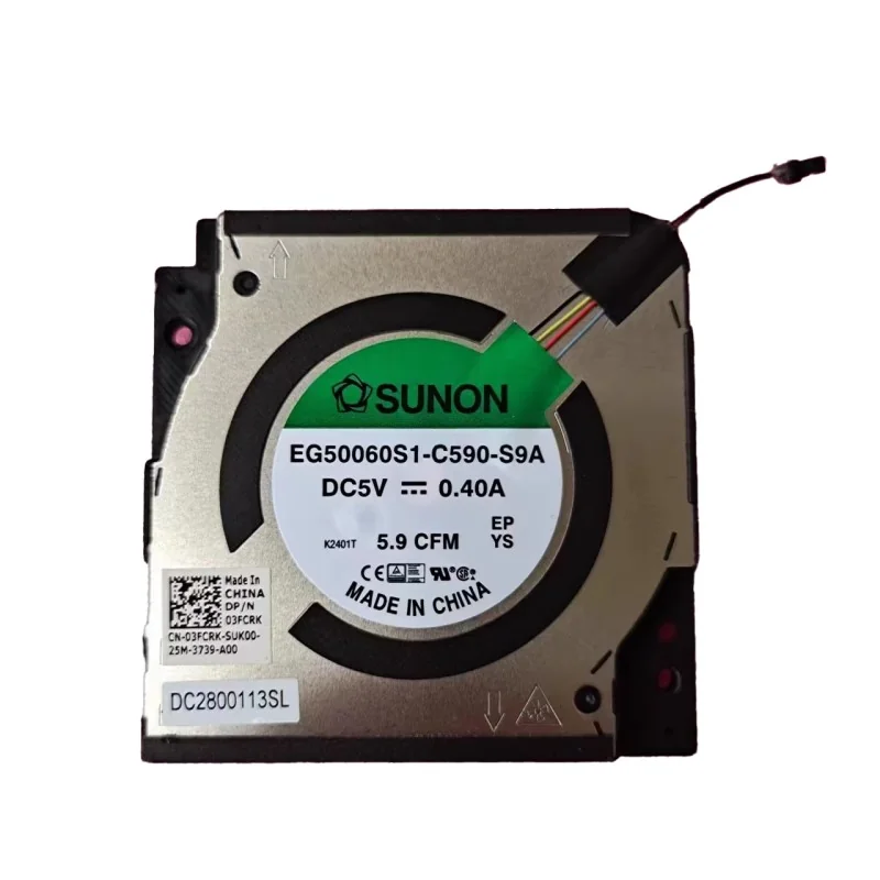 Ventilateur EG50060S1-C590-S9A 03FCRK pour Dell Precision 5470 5480 5490