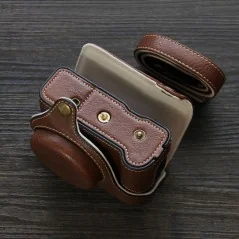 Custodia in Pelle a Tracolla per Canon PowerShot V1 – Grana Litchi – 4 Colori €19.50