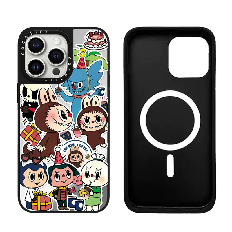 Funda Acrílica para iPhone Compatible con MagSafe – Diseño LABUBU (Modelo CB078)