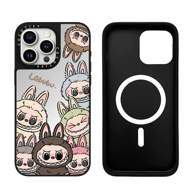 Coque iPhone Acrylique Compatible MagSafe – Design LABUBU (Modèle CB077) Coque iPhone Acrylique Compatible MagSafe – Design LABUBU (Modèle CB077)