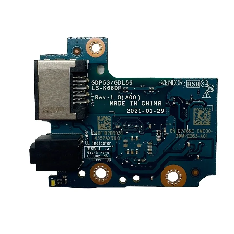 Carte fille réseau et audio LS-K66DP 07C6KC pour Dell G15 5515 / 5511 / 5510
