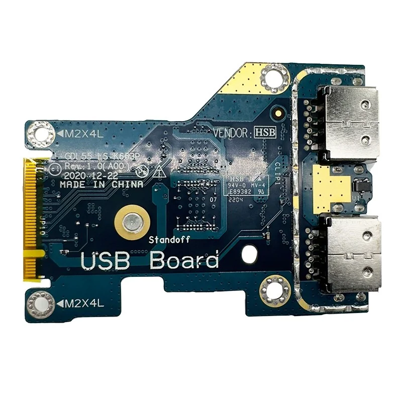 Carte fille USB 0PXVKJ LS-K663P pour Dell G15 5510 / 5511