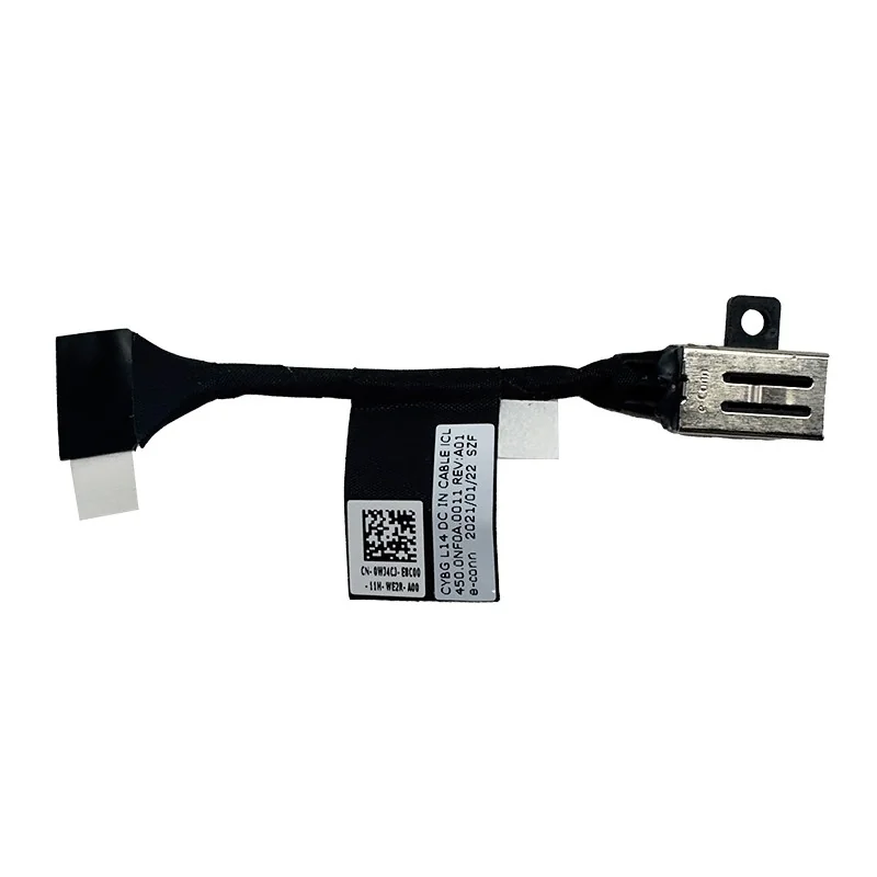 DC-IN Power Jack Charging Port Cable 0WJ4CJ 450.0NF0A.0011 for Dell Latitude 3420 3520
