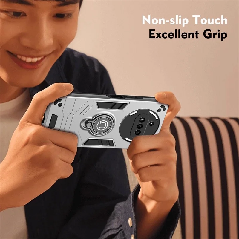 Nothing Phone (3a) Case with Sliding Camera Cover & Kickstand – Durable Protection