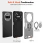 Custodia Nothing Phone (3a) con copertura scorrevole fotocamera e supporto integrato