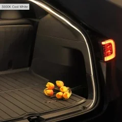 Tira LED Doble Modo para Tesla Model Y | Luz Blanca Cálida y Fría