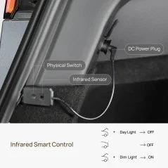 Tira LED Doble Modo para Tesla Model Y | Luz Blanca Cálida y Fría