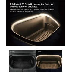 Frunk LED Light for Tesla Model Y (2021–2024) – Warm 3000K Strip €28.90