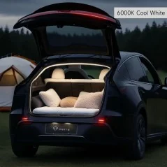 Tesla Model Y 2025+ Dual-Mode Trunk LED Strip – Warm & Cool White Lighting