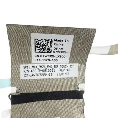 Cable flex video LVDS 07W3XX 450.0PH05.0011 para Dell Latitude 5531 Precision 3571 - senove.com